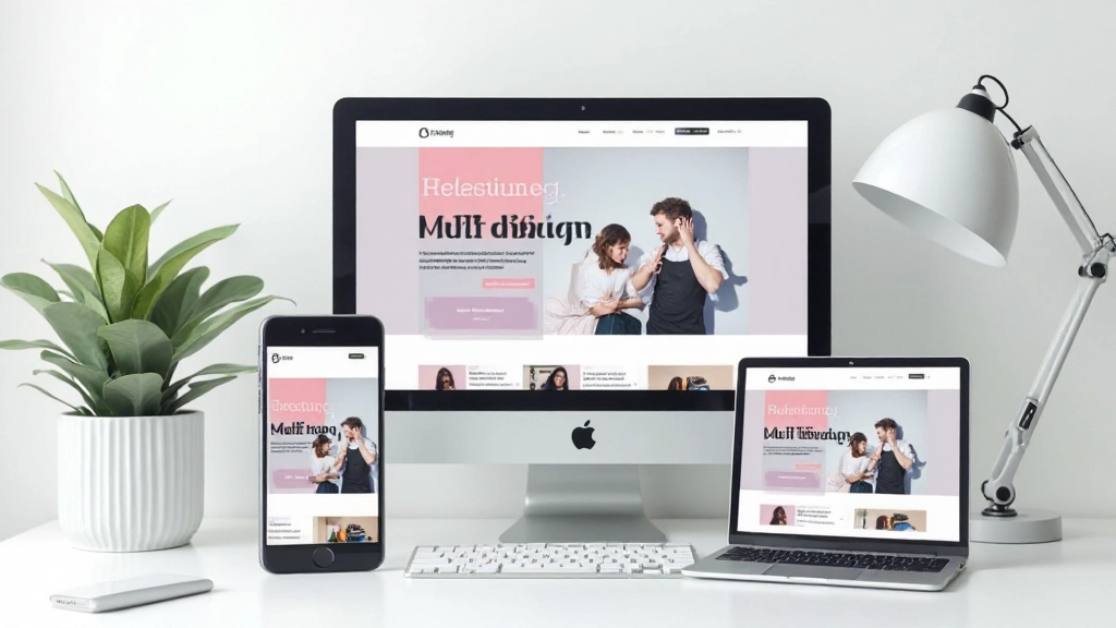Telefoon scherm met responsive website design die aanpast aan verschillende formaten